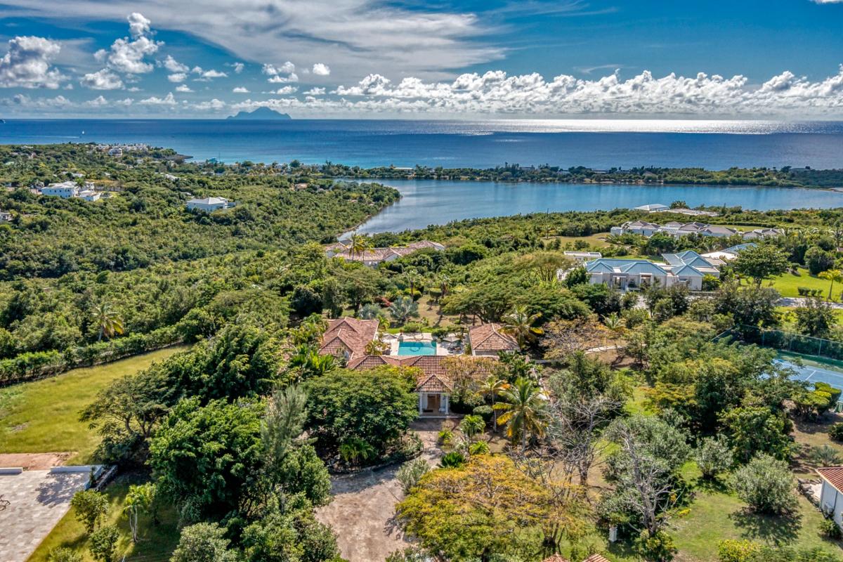 Villa rental Terres Basses St Martin - Aerila view